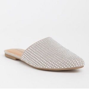 Torrid Faux Suede Rhinestone Mules